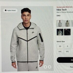 Mens Nike Tech Fleece Jacket